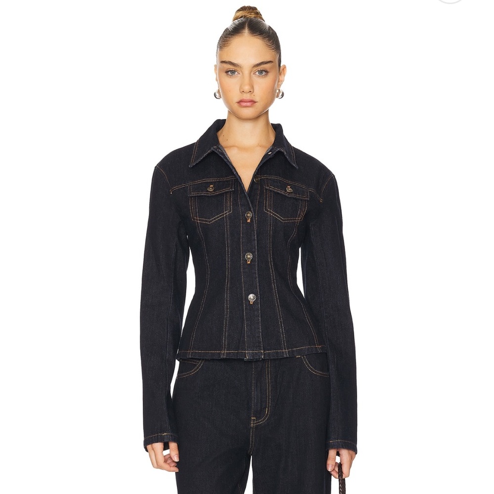 Lioness rider denim jacket Stylish Black Denim Jacket